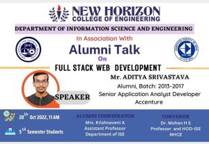 Alumni Talk on “Full Stack Web Development”