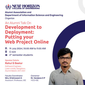 Alumni Talk on Development to Deployment